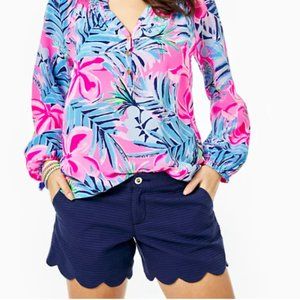 Lilly Pulitzer 5" Buttercup Scallop Hem Shorts
